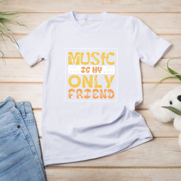 "Music Is My Only Friend" Unisex T-Shirt | Music Lovers' Pick