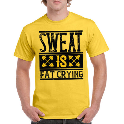 "Sweat Is Fat Crying" Unisex T-Shirt | Equestrian Fitness Tee