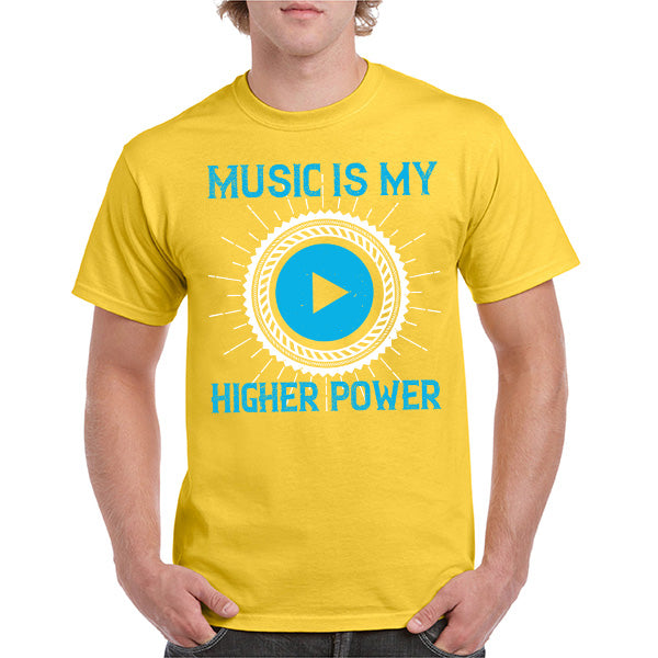 "Music Is My Higher Power" T-Shirt | Ideal for Music Lovers