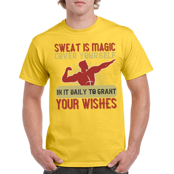 "Sweat Is Magic" Unisex T-Shirt – Motivational Fitness Wear