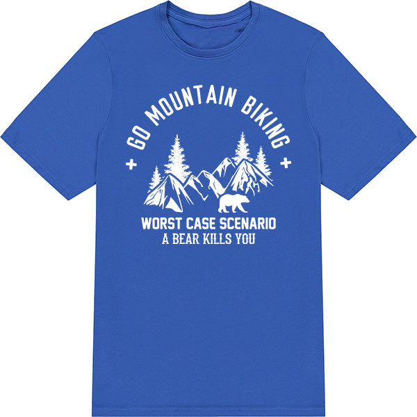 Unisex MTB T-Shirt | 'Worst Case Scenario' | Bicycle Adventures