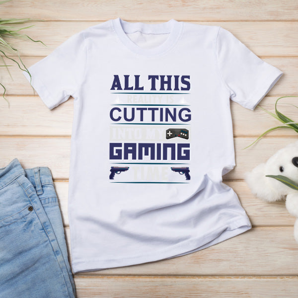 "All This Reality Is Cutting Into My Gaming Time" T-Shirt | Equestrian Apparel