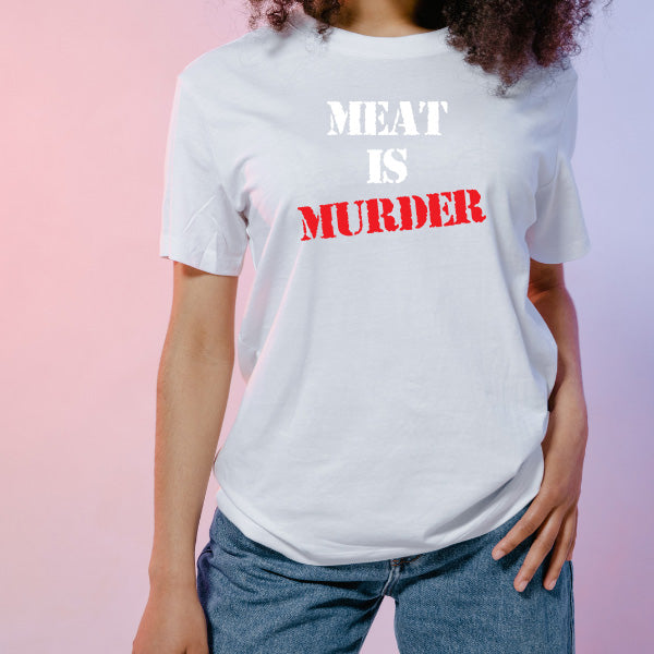 "Meat Is Murder" Vegan T-Shirt | Unisex Equestrian Apparel