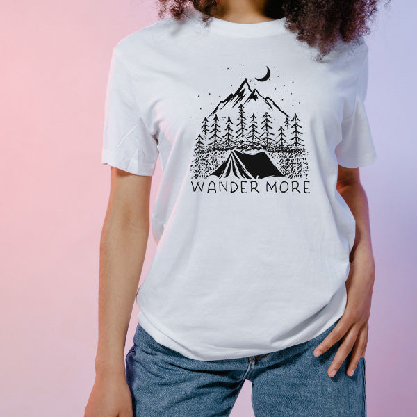 Wander More Unisex T-Shirt | Ideal for Camping & Equestrian