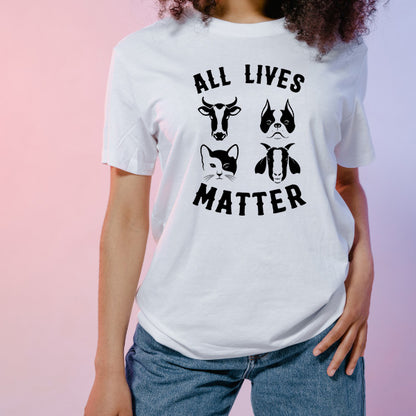 All Lives Matter Unisex T-Shirt - Embrace Vegan Vibes