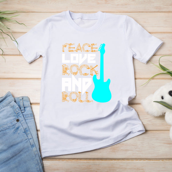 Peace Love Rock & Roll T-Shirt | Unisex Music Lover's Tee