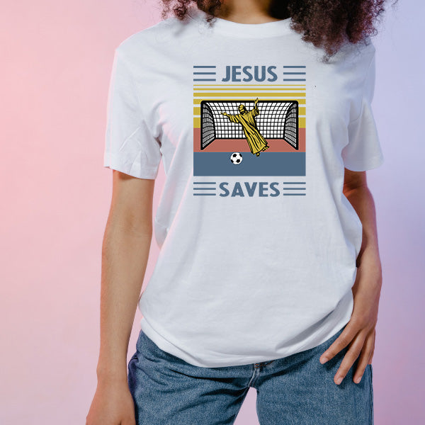 "Jesus Saves" Unisex T-Shirt | Christian Equestrian Apparel