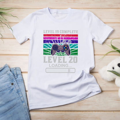 Level 19 Complete Level 20 Loading T-Shirt | Unisex Gaming Tee