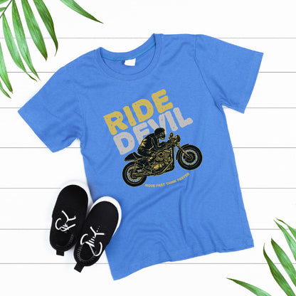 Ride Devil Move Fast T-Shirt | Unisex Motorcycle Tee