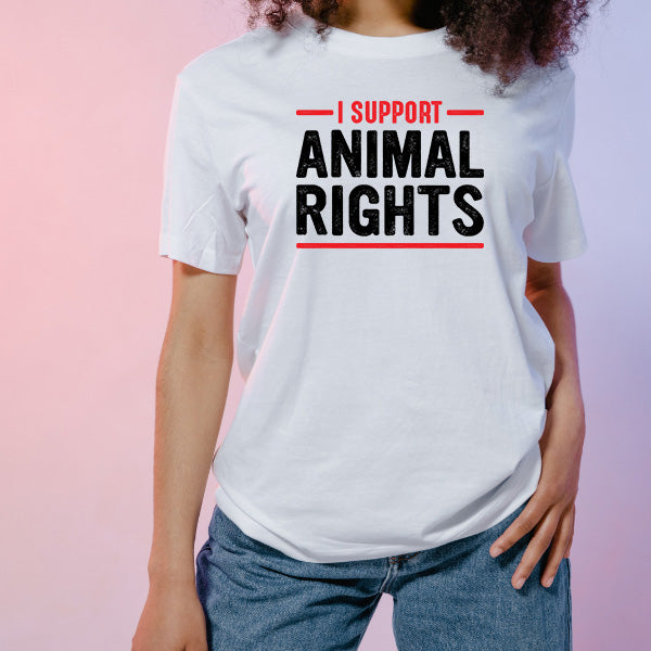 I Support Animal Rights T-Shirt | Vegan Vibes Collection