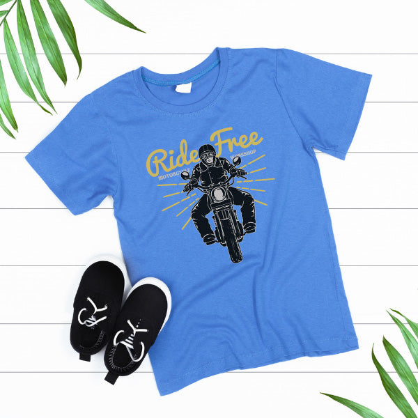 Ride Free Motorcycle Workshop T-Shirt | Unisex & Stylish