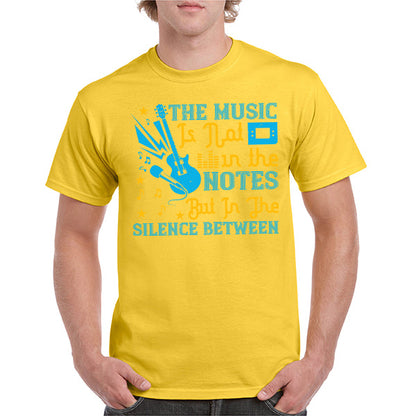 "Music Is In The Silence" Unisex T-Shirt | Ideal for Music Lovers