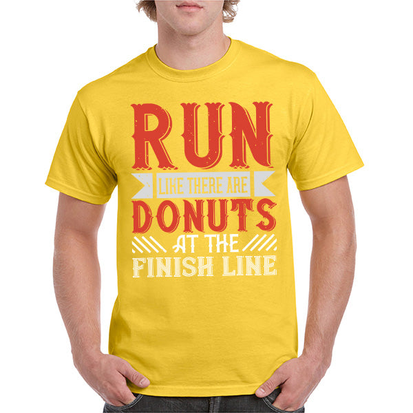 Run Like There Are Donuts T-Shirt | Unisex Runner's Tee