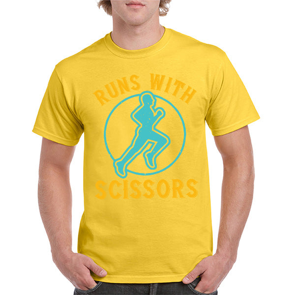 Run With Scissors Unisex T-Shirt | Runner's Edition