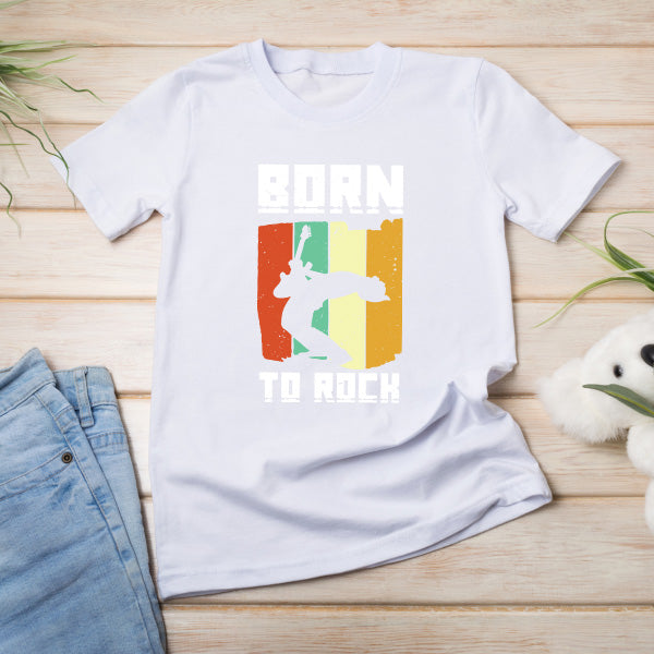 Shop the Born To Rock V2 Unisex T-Shirt | Perfect for Music Enthusiasts