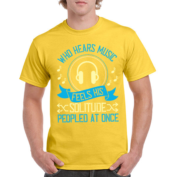 "Who Hears Music" Unisex T-Shirt | Ideal for Music Lovers