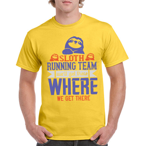 Sloth Running Team Unisex T-Shirt | Equestrian Edition