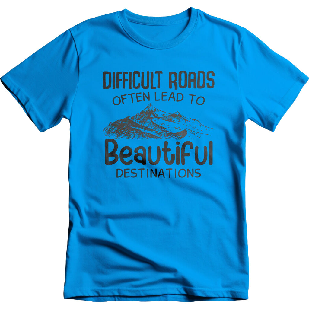 "Difficult Roads" Unisex T-Shirt | Motivational Equestrian Tee