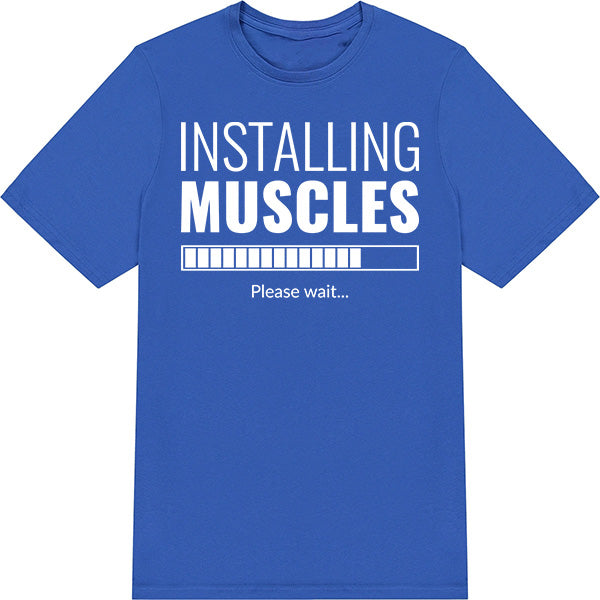 "Installing Muscles" Unisex T-Shirt | Equestrian Gym Wear