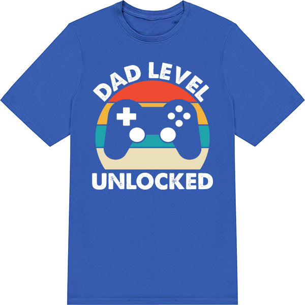 Dad Level Unlocked T-Shirt | Equestrian Dad's Collection