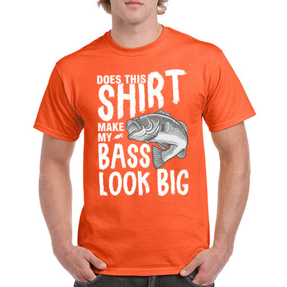 "Does This Shirt Make My Bass Look Big" Unisex T-Shirt | Fishing