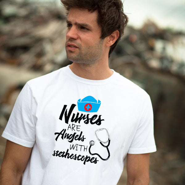 "Nurses Are Angels" Unisex T-Shirt | Celebrate Nurse Pride