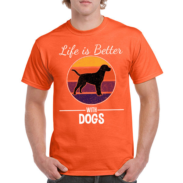 "Life Is Better With Dogs" T-Shirt | Perfect for Dog Lovers