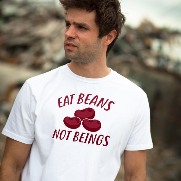 "Eat Beans Not Beings" Vegan T-Shirt | Unisex Equestrian Apparel