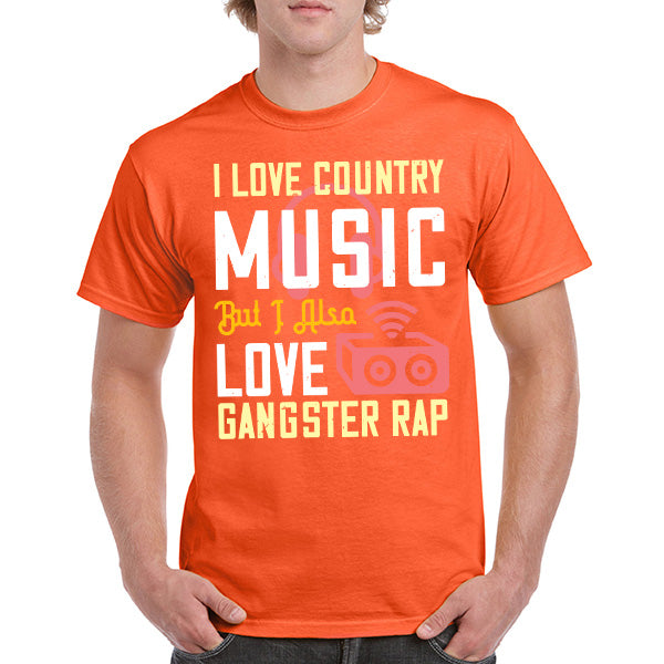 I Love Country & Gangster Rap T-Shirt | Unisex Music Tee