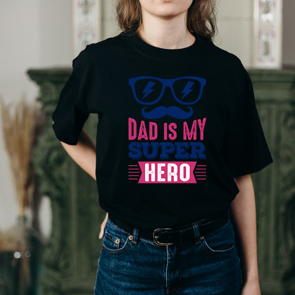 "Dad Is My Super Hero" Unisex T-Shirt | Equestrian Apparel