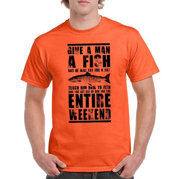 "Give A Man A Fish" Unisex T-Shirt | Ideal for Fishing Fans