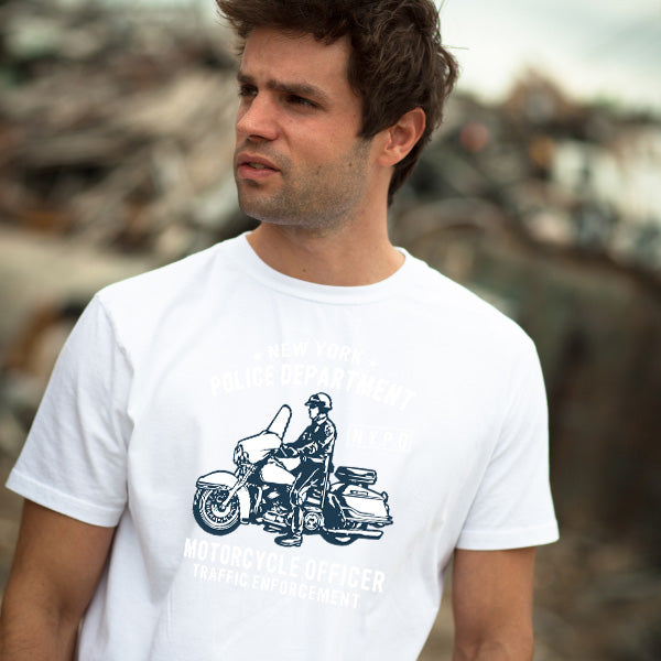 NYPD Unisex T-Shirt | Perfect for Motorbike Enthusiasts