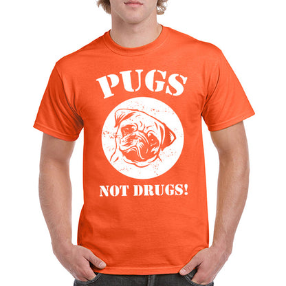 "Pugs Not Drugs" Unisex T-Shirt | Ideal for Dog Lovers