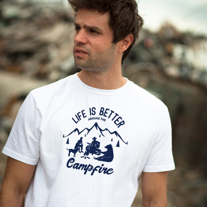 Life Is Better Around The Campfire T-Shirt | Unisex Camping Tee