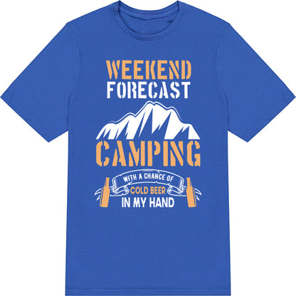 Weekend Forecast Camping T-Shirt | Unisex Outdoor Apparel