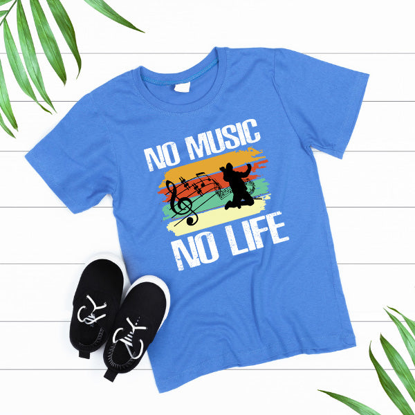 No Music No Life V1 T-Shirt | Ideal for Music Lovers