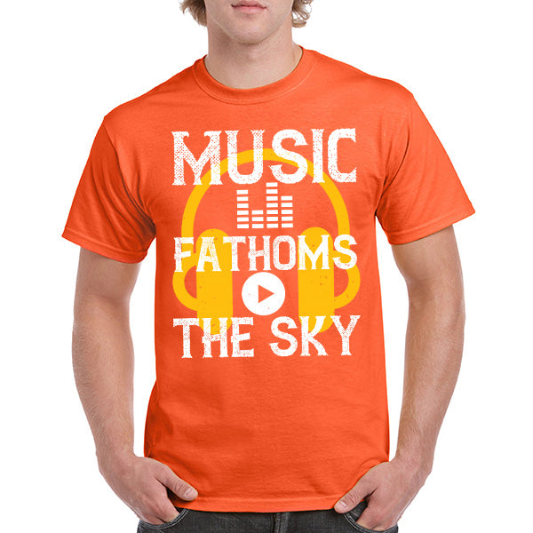 Music Fathoms The Sky Unisex T-Shirt | Ideal for Music Lovers