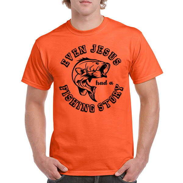 "Even Jesus Had A Fishing Story" T-Shirt | Perfect for Anglers