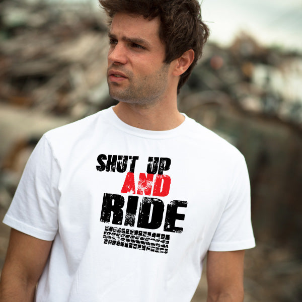 "Shut Up And Ride" Unisex T-Shirt | Ideal for Bike Lovers