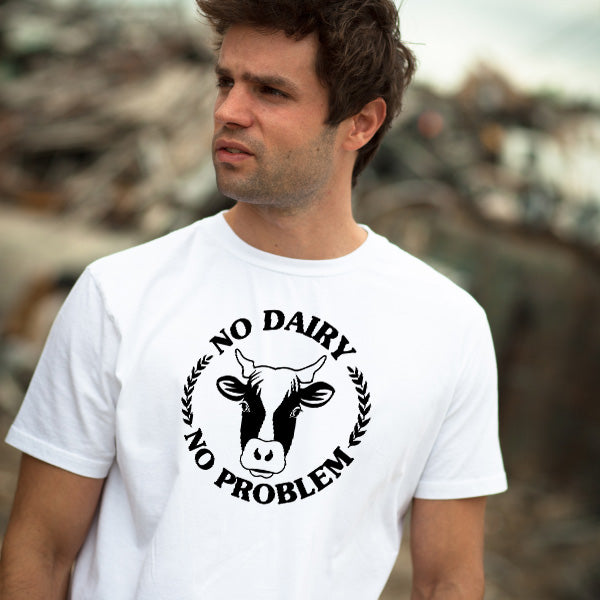 "No Dairy No Problem" Vegan T-Shirt | Unisex Equestrian Apparel