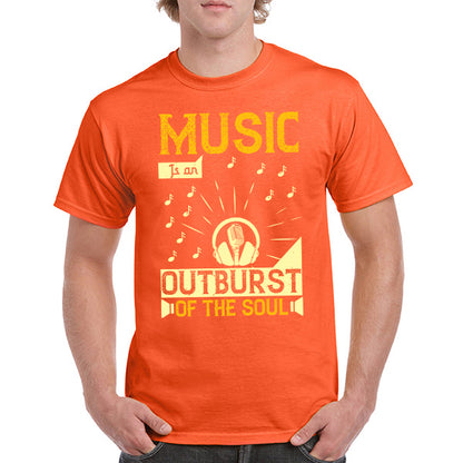 "Music Is An Outburst Of The Soul" Unisex T-Shirt - Shop Now