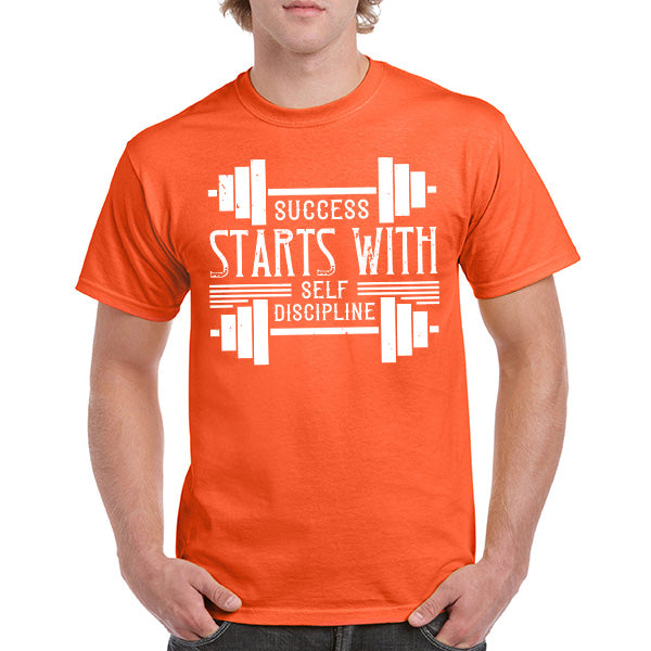 Success Starts With Self Discipline T-Shirt | Fitness Focus