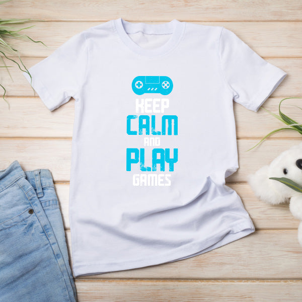 Keep Calm and Play Games T-Shirt | Premium Unisex Apparel