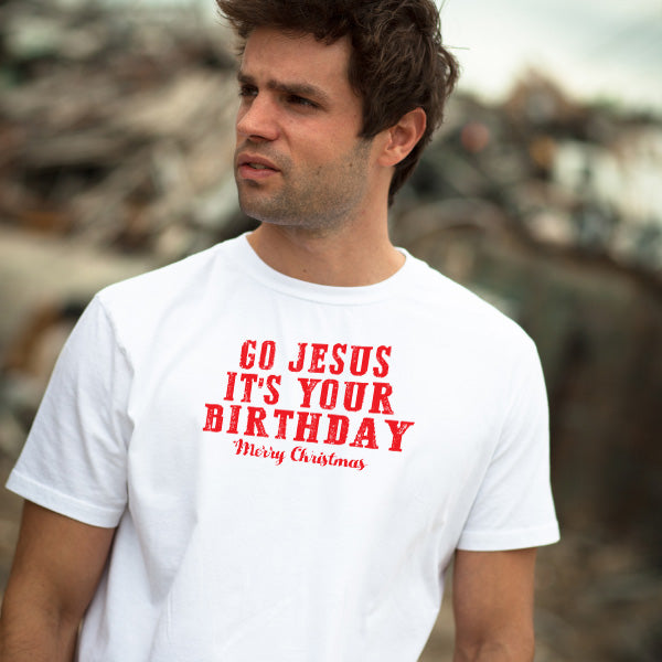 "Go Jesus It's Your Birthday" T-Shirt | Christian Equestrian Apparel