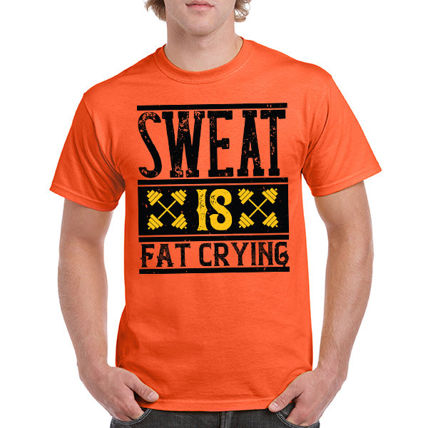 "Sweat Is Fat Crying" Unisex T-Shirt | Equestrian Fitness Tee