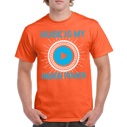 "Music Is My Higher Power" T-Shirt | Ideal for Music Lovers