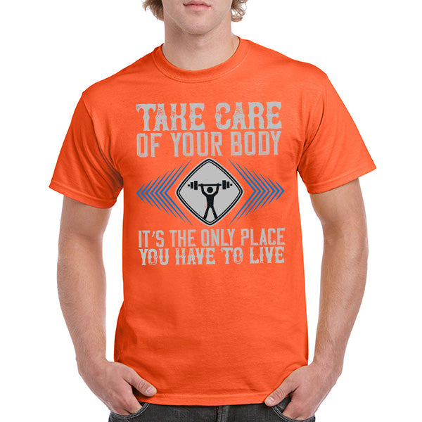 Unisex Fitness T-Shirt - Take Care Of Your Body | Equestrian