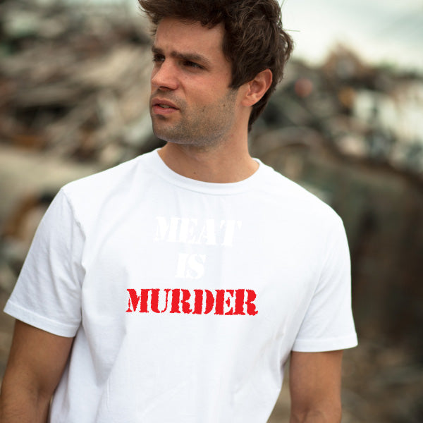 "Meat Is Murder" Vegan T-Shirt | Unisex Equestrian Apparel