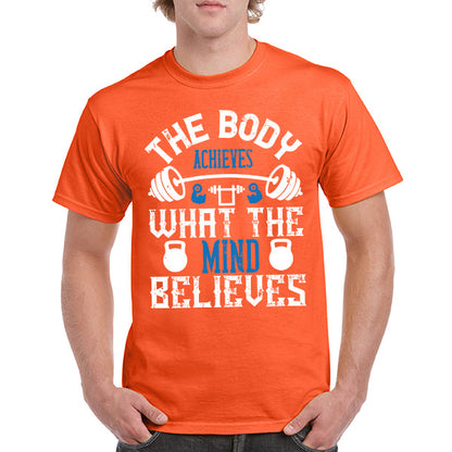 "The Body Achieves" Unisex T-Shirt | Fitness Focus Collection