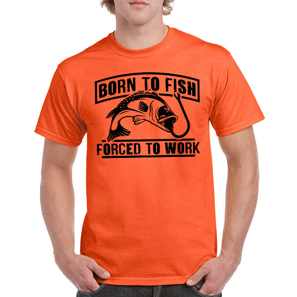 "Born To Fish, Forced To Work" T-Shirt | Perfect for Anglers